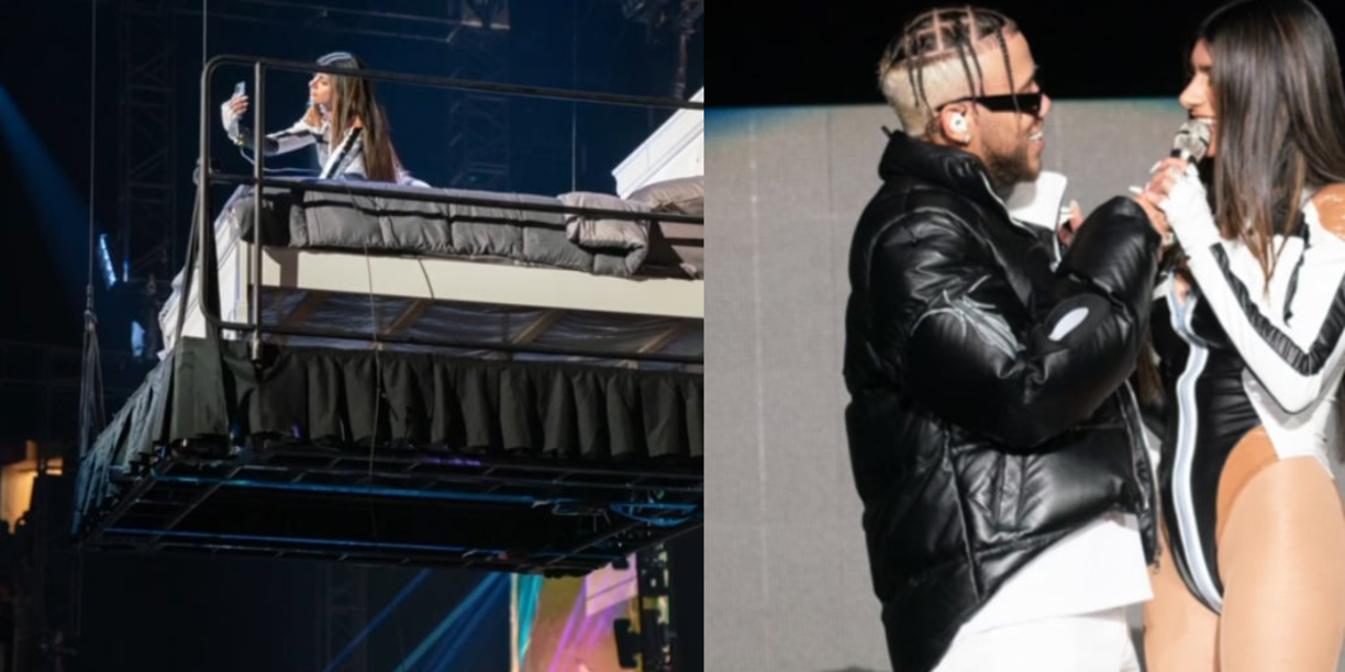 Jhay Cortez se estrenó el viernes 29 de octubre en el gran Coliseo de Puerto Rico José Miguel Agrelocon el acompañamiento y sorpresa de la noche de Mia Khalifa, con quien se dio un apasionado beso sobre el escenario.