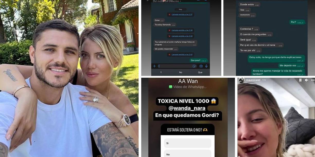 Mauro Icardi decidió romper el silencio en medio de su separación con Wanda Nara y publicó unas capturas de pantalla de un chat íntimo de su pelea con la modelo argentina. “Sos re tóxica”.
