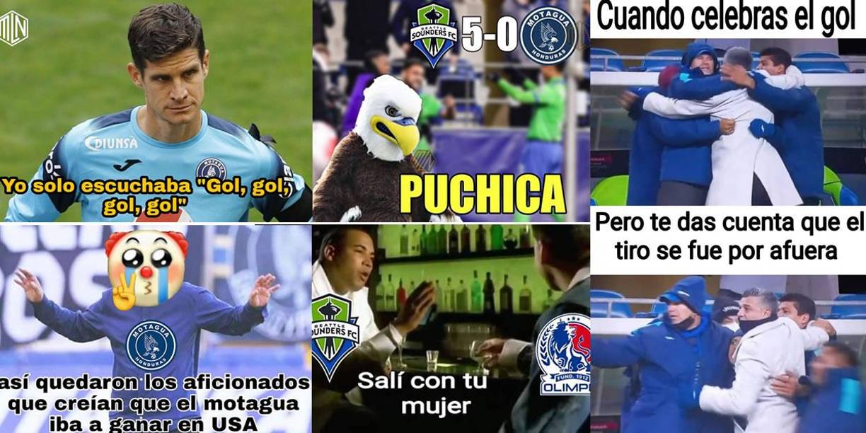Los memes que dejó la dura goleada y eliminación que sufrió el Motagua (5-0) a manos del Seattle Sounders en la Liga de Campeones de la Concacaf. Diego Vázquez y Jonathan Rougier son víctimas de las burlas.