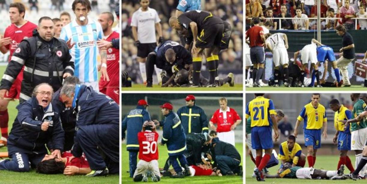 Las muertes repentinas de futbolistas sobre el terreno de juego es una lacra que sigue azotando al fútbol. Fotos AFP