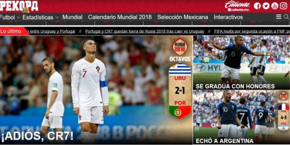 Diario Récord de Argentina.