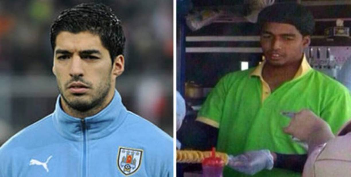 Luis Suárez y un vendedor de Kebab.