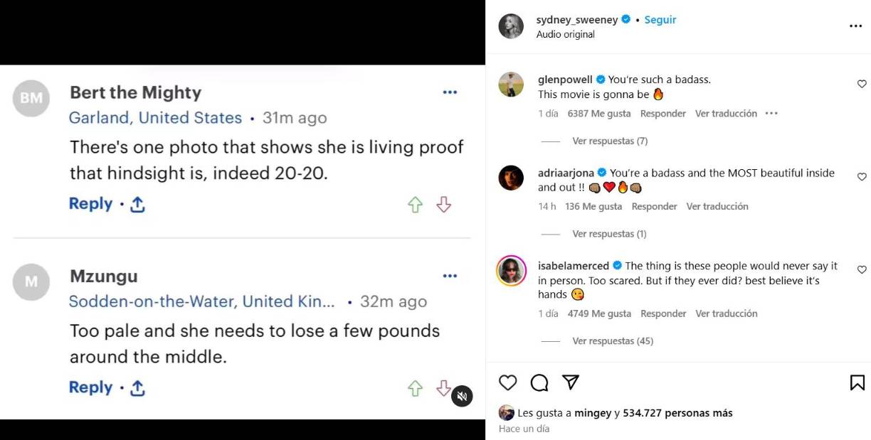 “No es su mejor imagen. Es mejor dejarla en manos de la imaginación de la gente”, compartió un internauta haciendo referencia a la foto en bikini que le tomaron. “Demasiado pálida y necesita perder unos cuantos kilos alrededor del modelo”, escribió uno, mientras otro agregó, “Quien sea esta persona, tiene un cuerpo horrible”. “Parece que el Ozempic sí hace efecto en las celebridades, pero por algo no se ve natural”, añadió otra usuaria. 