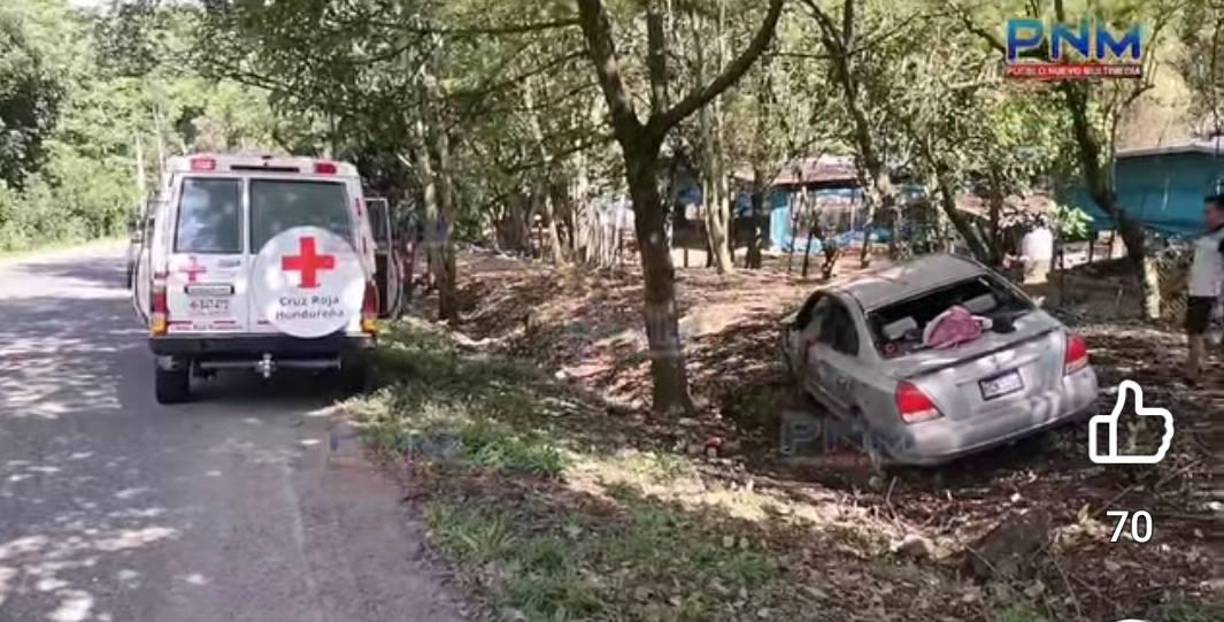Los cuatro jugadores se transportaban en este turismo Hyundai Elantra gris.