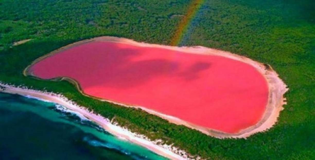 El lago rosa o Lac Retba, se sitúa al norte de Dakar, Senegal. La condición rosa de este lago se debe a una alga llamada Dunaliella salina, la cual produce grandes cantidades de beta carotenos. Foto:Thegoldenscope.