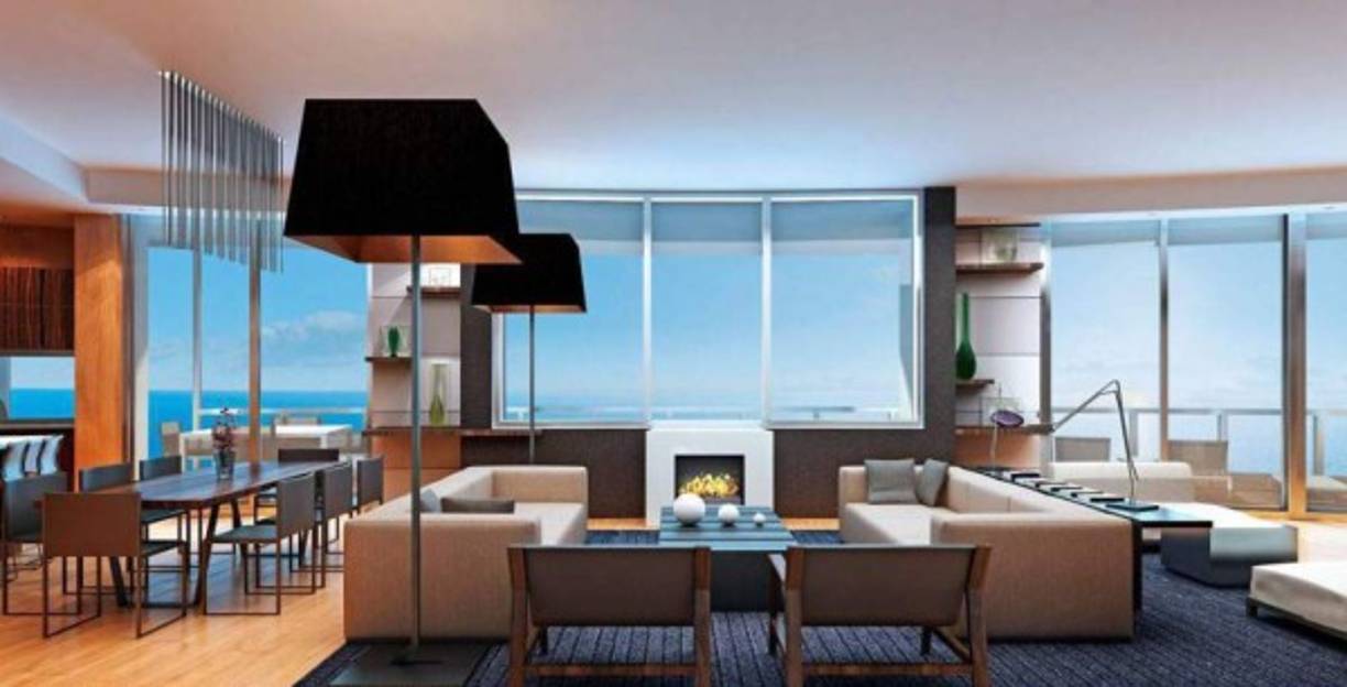 Cada piso es de 1.000 metros cuadrados: con tres dormitorios y cuatro baños.