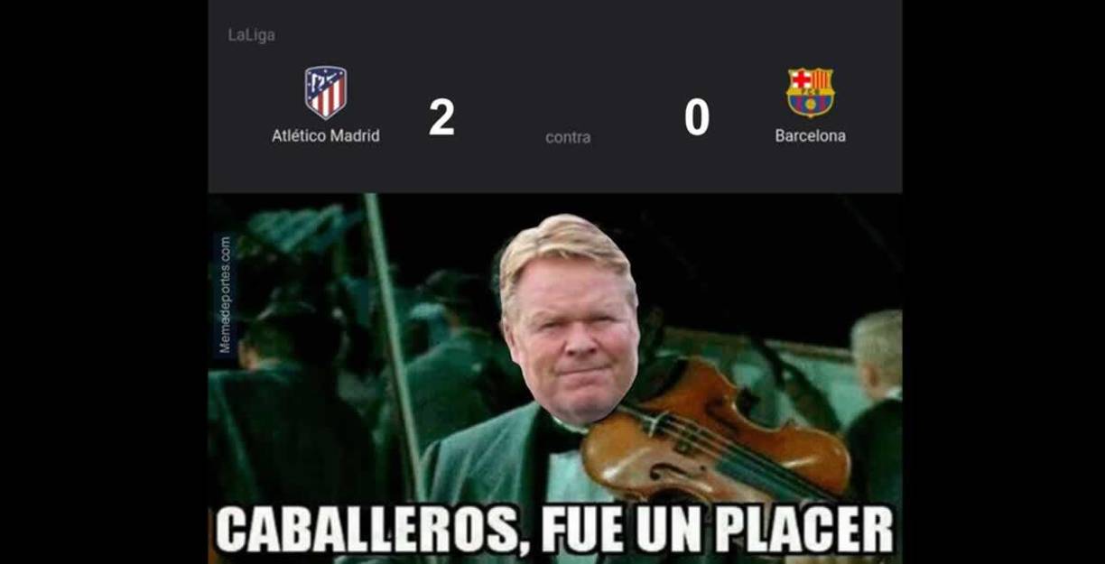 Los memes se burlan del Barcelona y Koeman tras perder ante Atlético