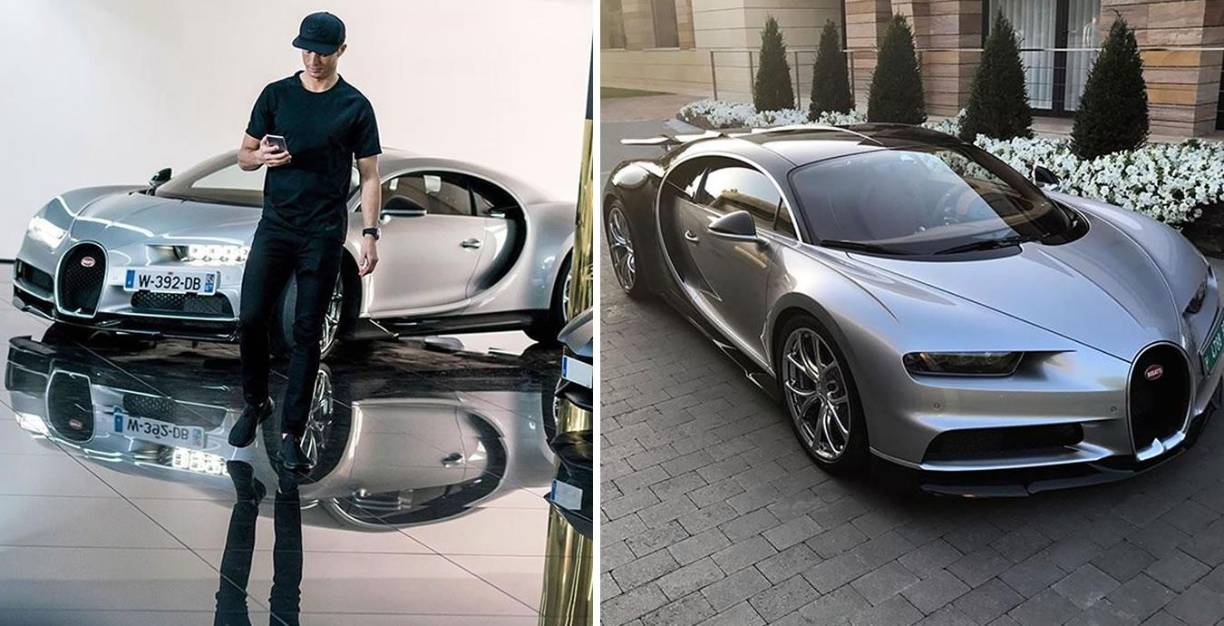 Bugatti Chiron - Este lujoso vehículo está valorado en 2,5 millones de euros y cuenta con un motor 8.0 de 16 cilindros en W que desarrolla 1.500 CV de potencia.