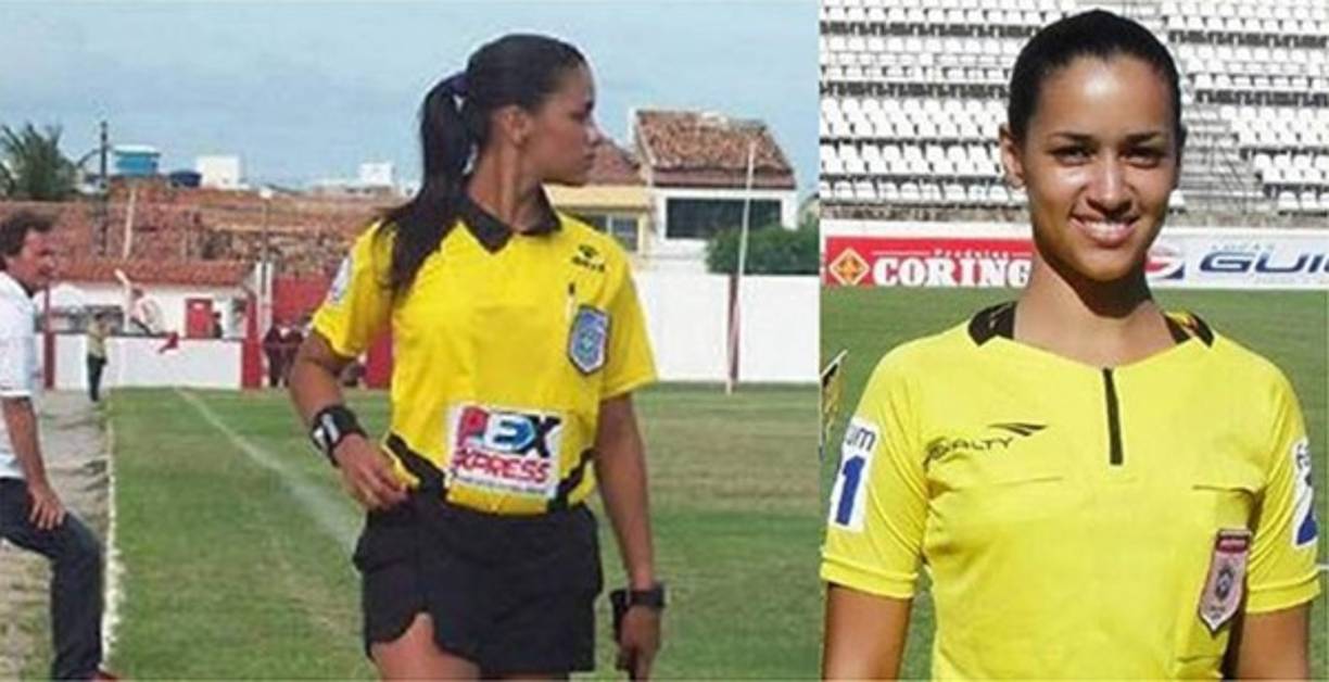 Vea a Maria de Fátima Mendonça, pita en las ligas menores de Brasil.