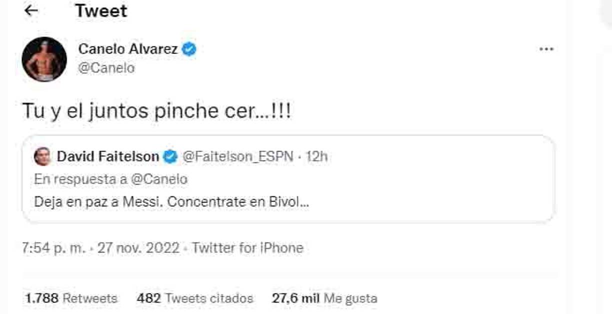 Canelo Álvarez siguió molesto con Faitelson y las redes sociales estallaron.