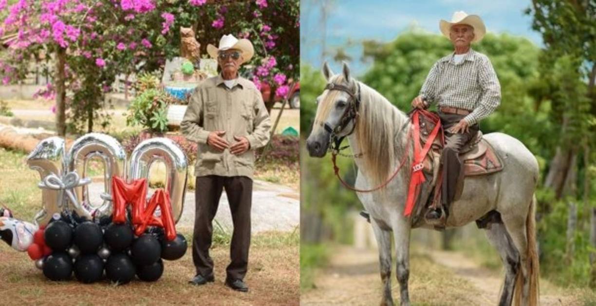 Llegar a los 100 años de edad es una gran bendición, y eso lo sabe muy bien el hondureño Marcial Almendares, quien se ha vuelto viral en redes sociales. <br/>Fotos: Cortesía IGotay Fotografia Facebook e Instagram.