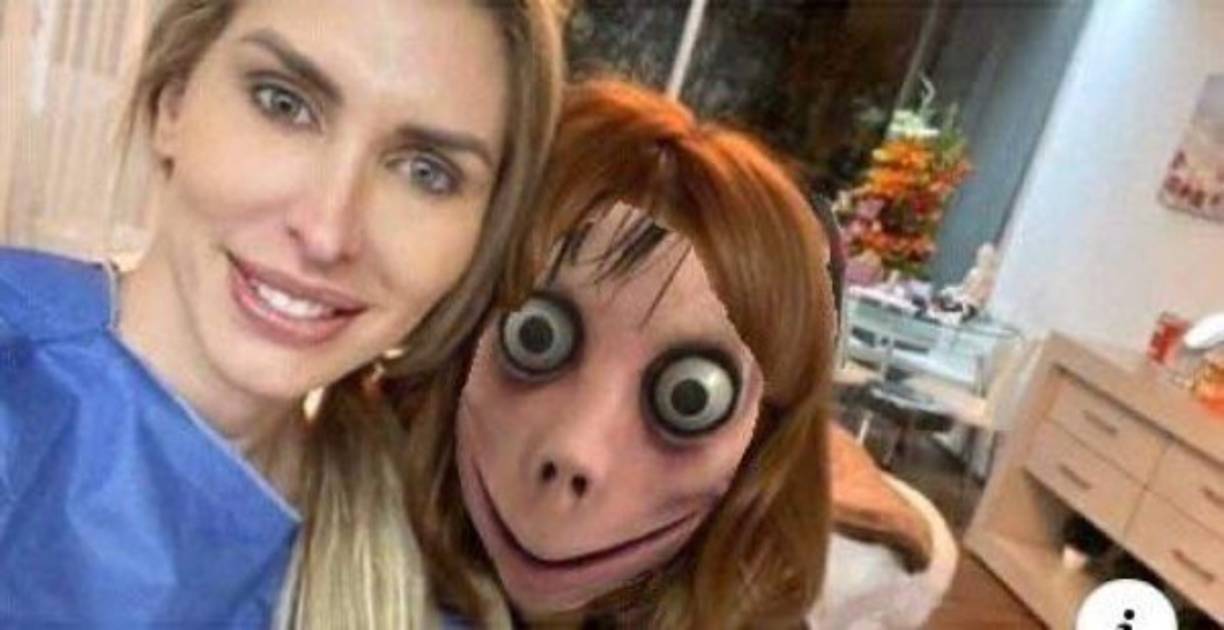 La actriz fue comparada con el fenómeno viral momo.