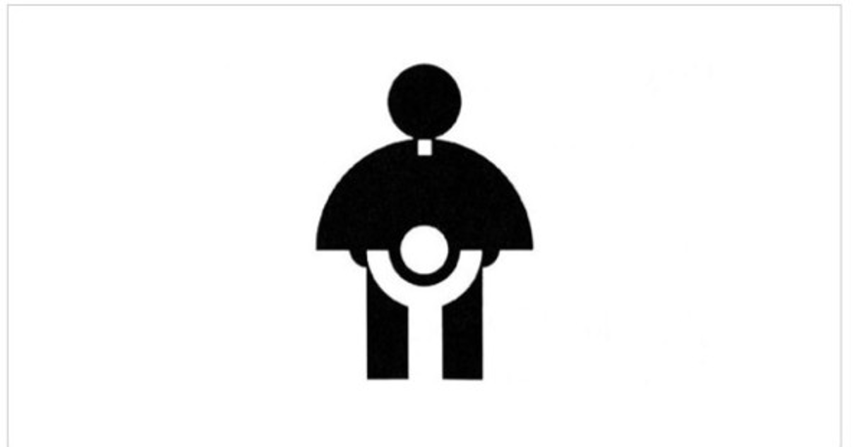 Cuando la Comisión Juvenil de la Arquidiócesis de la Iglesia Católica presentó este logo en los años setenta, no parecía tener nada de extraño...hasta que estalló el escándalo de abusos sexuales infantiles cometidos por sacerdotes. La imagen no ha cambiado, pero la percepción del público hacia ella sí.