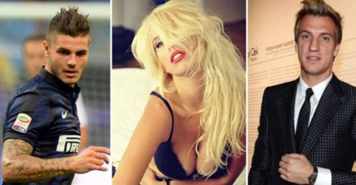 Una novela qu ha dado mucho de qué hablar. Wanda Nara (centro) fue esposa de Maxi López (derecha) y tras termina con él se casó con Mauricio Icardi (izquierda), ambos delanteros.