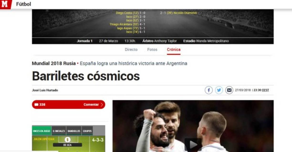 Diario Marca de España.