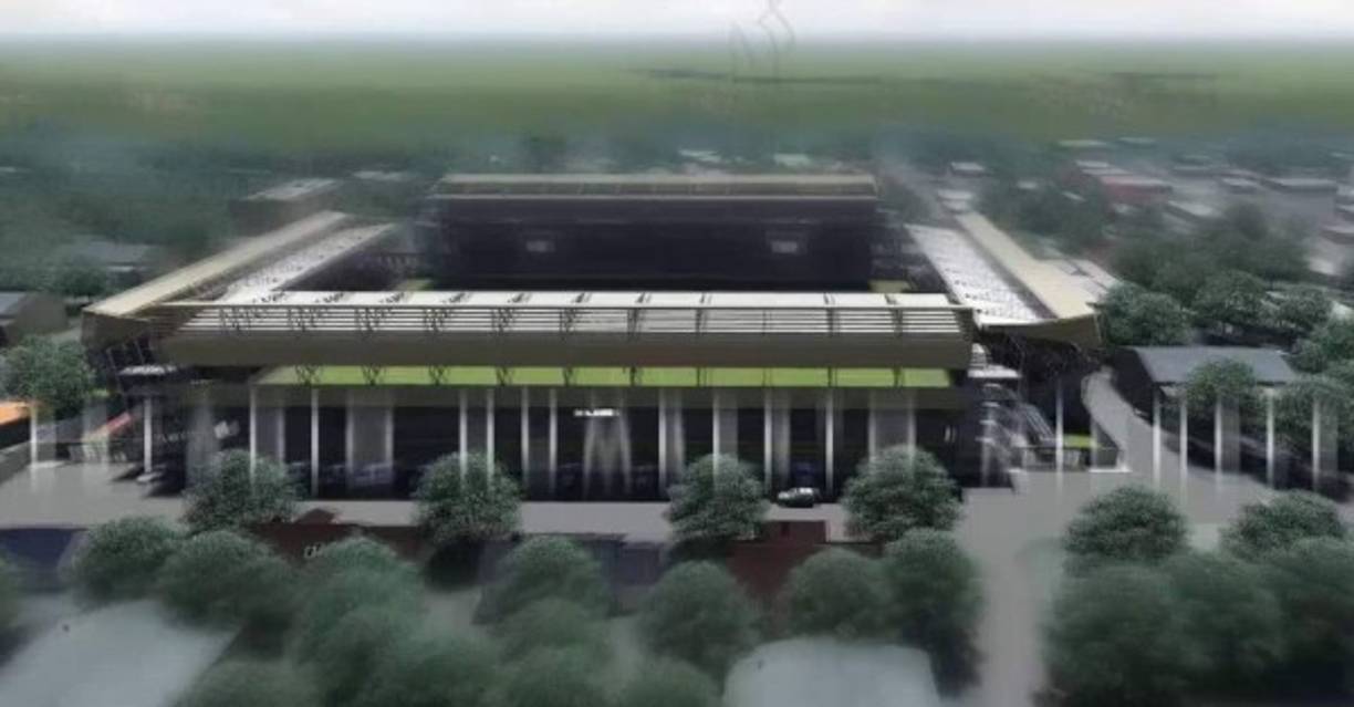 Se tiene un presupuesto de 7 a 10 millones de lempiras como municipalidad para connstruir una gradería en sol este. Así se vería por fuera el moderno estadio.