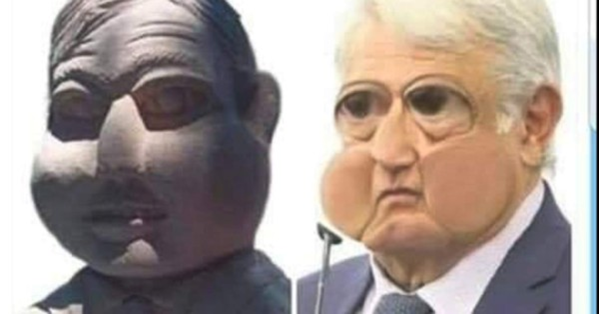 El recién develado busto del presidente mexicano, Andrés Manuel López Obrador (AMLO) en el municipio de Ciudad Valles, en el estado de San Luis Potosí ha provocado todo un revuelo en el país azteca.<br/>Las redes sociales no tardaron en llenarse de parodias y memes que se burlan de la escultura. A continuación algunos de ellos.