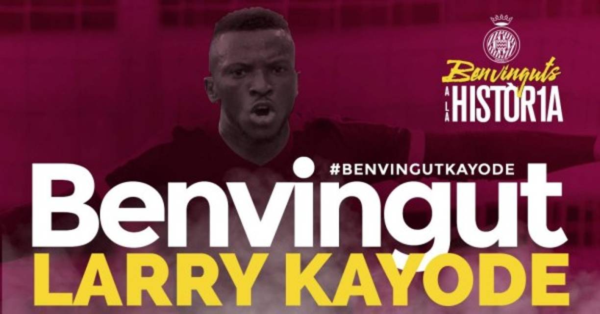 El delantero nigeriano 'Larry' Kayode (24 años), máximo goleador de la liga austriaca, se convierte en nuevo delantero del equipo catalán Girona. El jugador llega procedente del Manchester City donde ha firmado un contrato por cuatro años.
