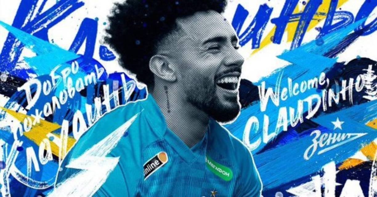 El Zenit ha anunciado el fichaje del joven brasileño Claudinho, que llega desde Red Bull. Foto Twitter Zenit.