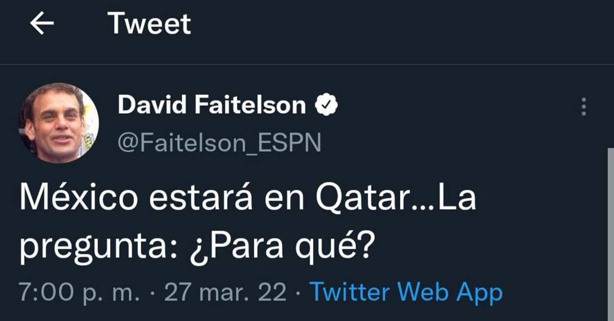 David Faitelson no podía faltar y aprovechó para dejar sus críticas.