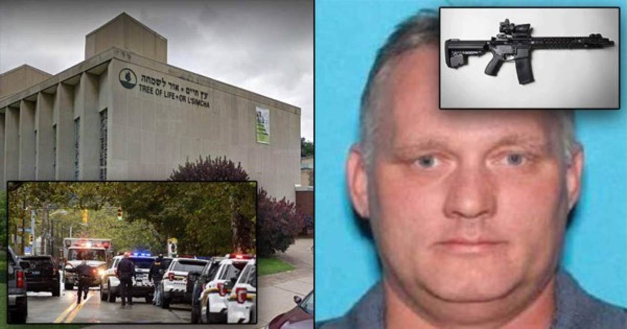 Sinagoga en Pittsburgh: 11 muertos<br/><br/>El 27 de octubre de 2018, un hombre de 46 años irrumpió en la sinagoga Árbol de la Vida de Pittsburgh con un rifle de asalto AR-15 y tres pistolas y mató a 11 fieles. Otras seis personas resultaron heridas, entre ellas cuatro policías.<br/><br/>