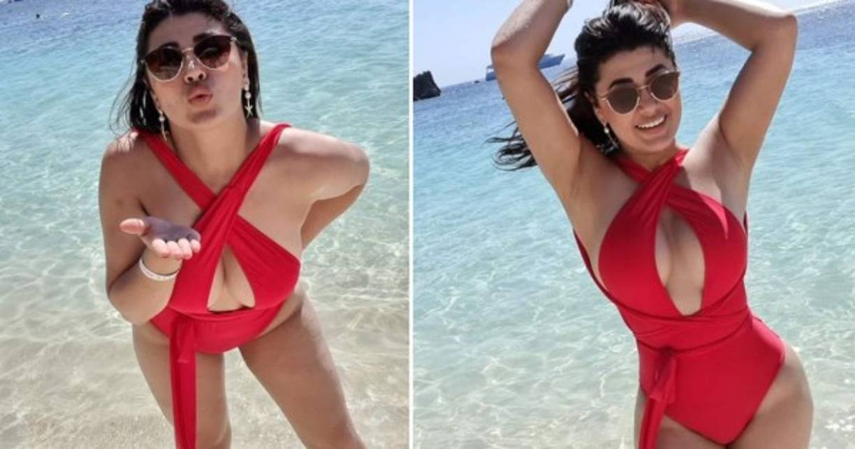 La presentadora hondureña Milagro Flores arrancó suspiros al compartir una serie de fotografías, disfrutando de las paradisiacas playas de Roatán.