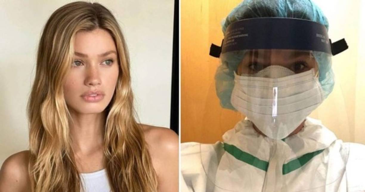 Maggie Rawlins ha sido reconocida en Estados Unidos como una de las heroínas de la pandemia de coronavirus al renunciar a su trabajo como modelo para luchar en primera línea contra el covid 19.