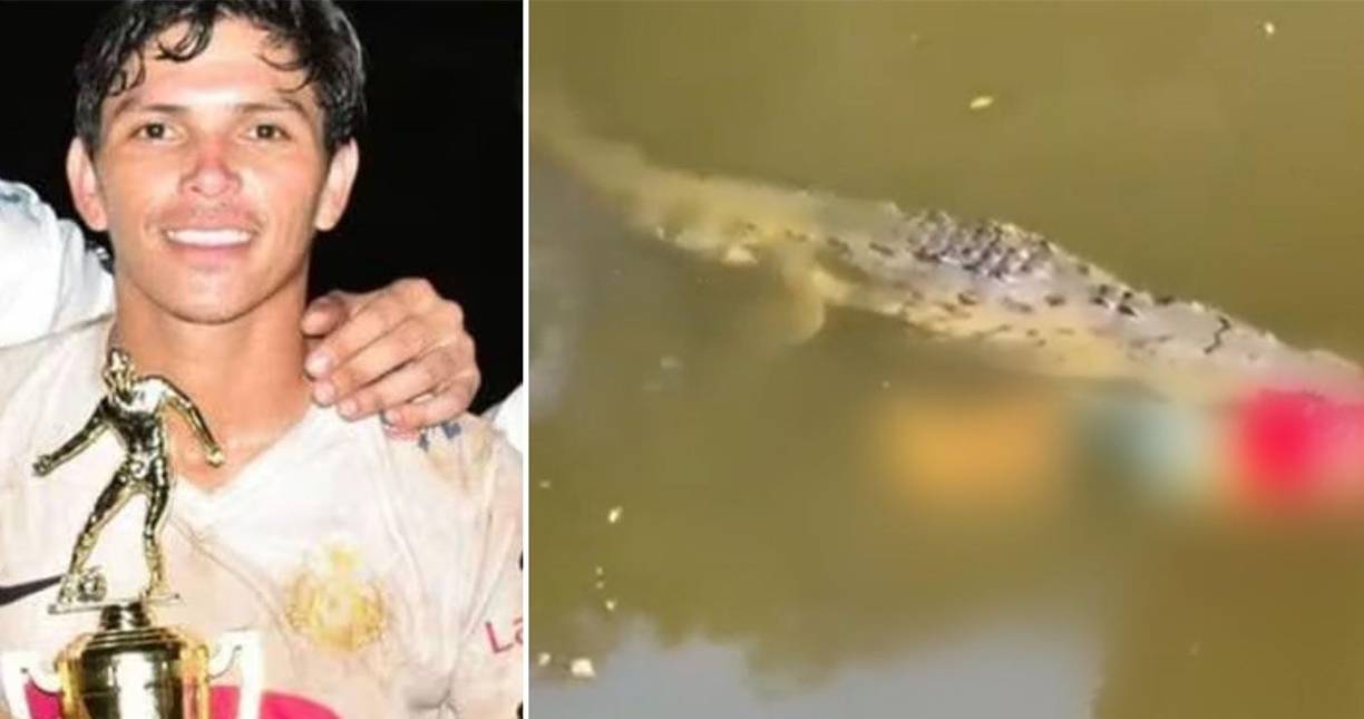 Conmoción mundial ha generado la muerte de futbolista que fue atacado por un cocodrilo. 