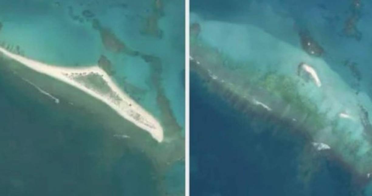 La agencia estadounidense reveló una serie de imágenes tomadas vía satélite que muestran el impacto del ciclón en el islote ubicado en el atolón French Frigate Shoals, de Hawái.