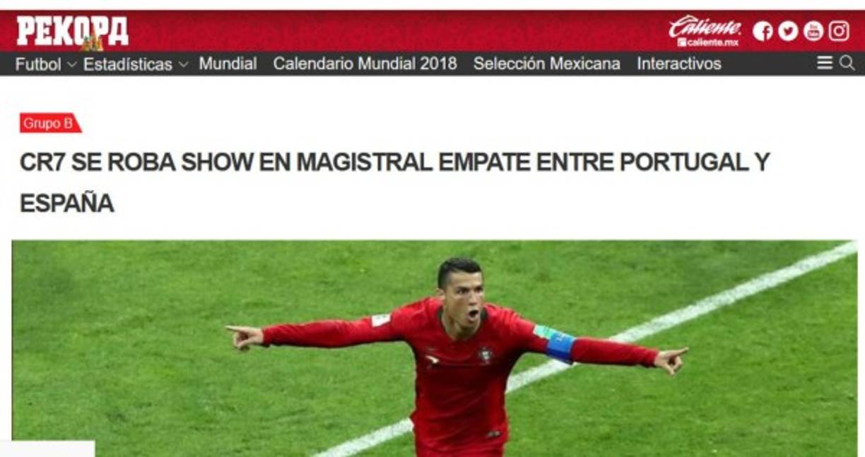 Diario Récord de México.