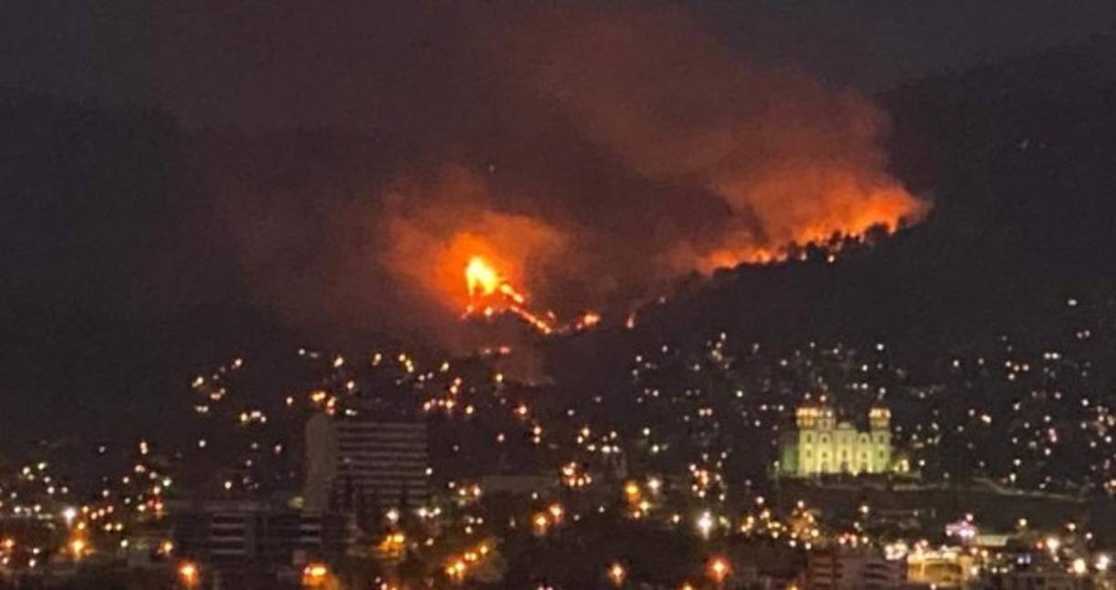 Foto: Incendio de Tegucigalpa
