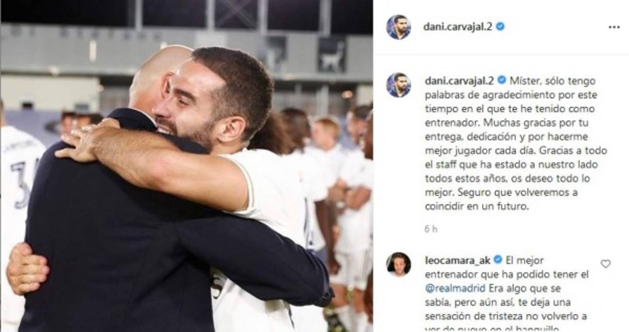 Dani Carvajal, uno de los 'consentidos' de Zidane. El lateral español se encumbró como uno de los mejores del fútbol europeo en su posición a las órdenes del galo.