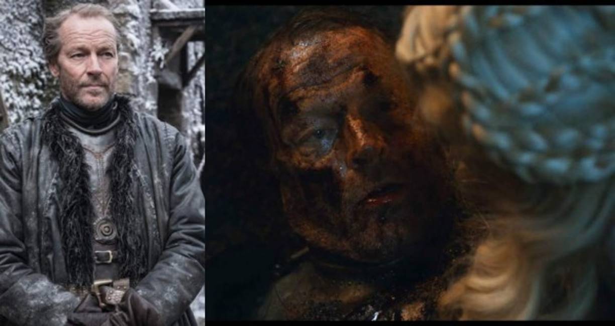 Jorah Mormont<br/><br/>Jorah nunca ganaría el amor romántico de Dany, pero estaba decidido a servirla hasta su último aliento, y en los momentos finales de la Batalla de Winterfell hizo que cada segundo contara.<br/><br/>Daenerys, sin su dragón e indefensa contra los no muertos, solo tenía a Jorah para protegerla, y él soportó espada tras espada en torso y simplemente se negó a caer. Finalmente, cuando mataron al Rey de la Noche y su ejercito cayó a su alrededor, él se rindió y dejó que la muerte se lo llevara, sabiendo que había realizado el último acto de devoción por su Khaleesi. <br/><br/>