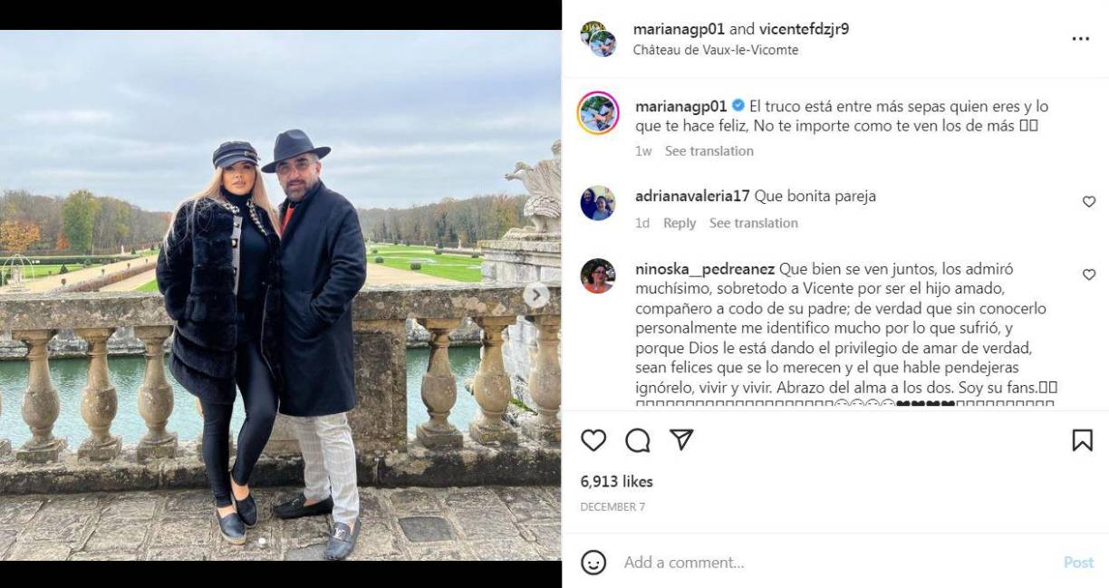 “El truco está entre más sepas quien eres y lo que te hace feliz, No te importe como te ven los de más”, escribió Mariana junto a esta postal. 