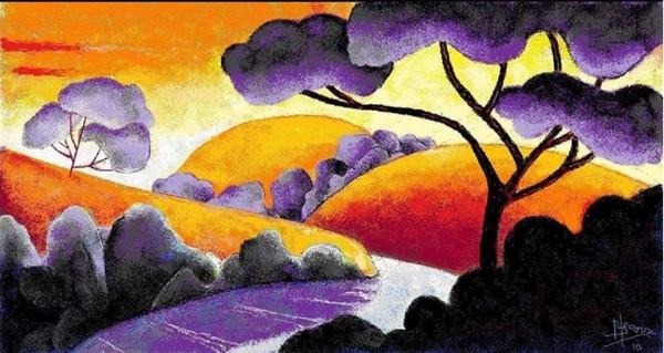 Sus cuadros son tan realistas que parecen pintados a mano.<br/>