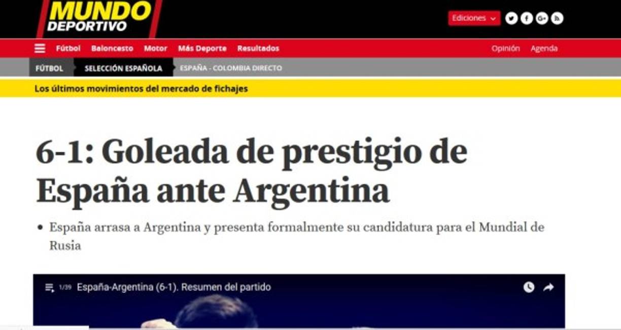 Mundo Deportivo de España.