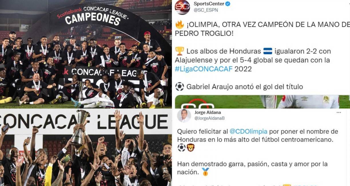 Mira lo que han dicho en las redes sociales tras el título de Liga Concacaf conquistado por el Olimpia en Costa Rica. 