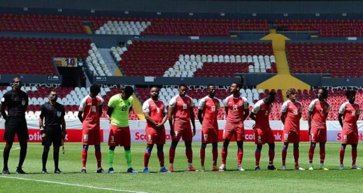 La selección de Haití comenzó el partido solo con 10 jugadores y un defensa jugó de portero.