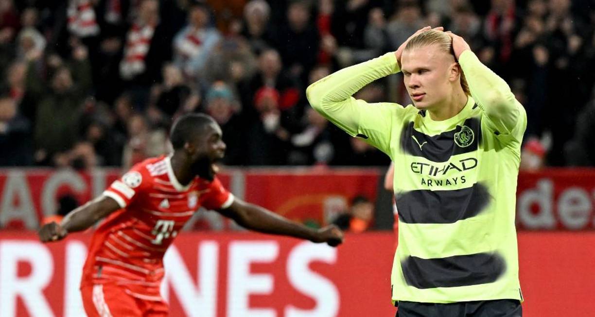 Haaland falló un penal en la recta final del primer tiempo.