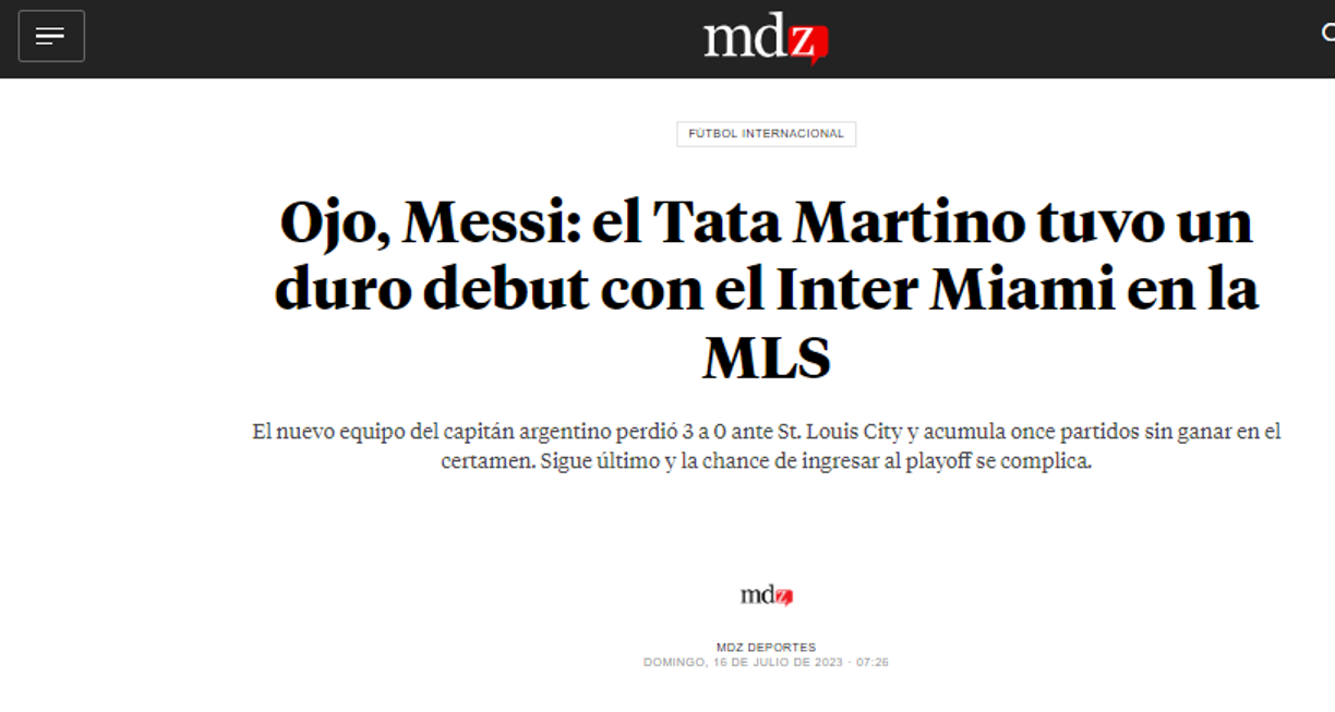 Messi es “atacado” por periodista tras nueva derrota del Inter Miami