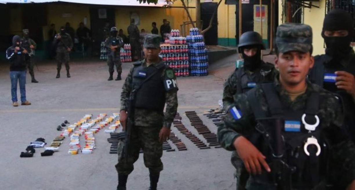 En el operativo participaron equipos de la Fuerza Nacional Antiextorsión (FNA), Escuadrón Antibombas, Policía Militar, Nacional y otras unidades de seguridad.