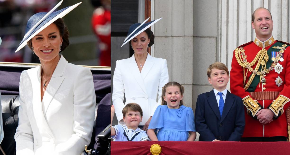Kate Middleton y el príncipe William se unieron a la familia real este jueves en el balcón del Palacio de Buckingham para iniciar un largo fin de semana de celebraciones con motivo del Jubileo de Platino de la reina Isabel II hoy. Con información de Vogue Magazine. 
