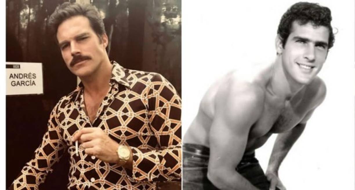 -León Peraza como Andrés García <br/><br/>El actor mexicano ha hecho suspirar a más de una con sus apariciones en la historia, representando a la perfección al sex symbol que fue García en esos tiempos.<br/>
