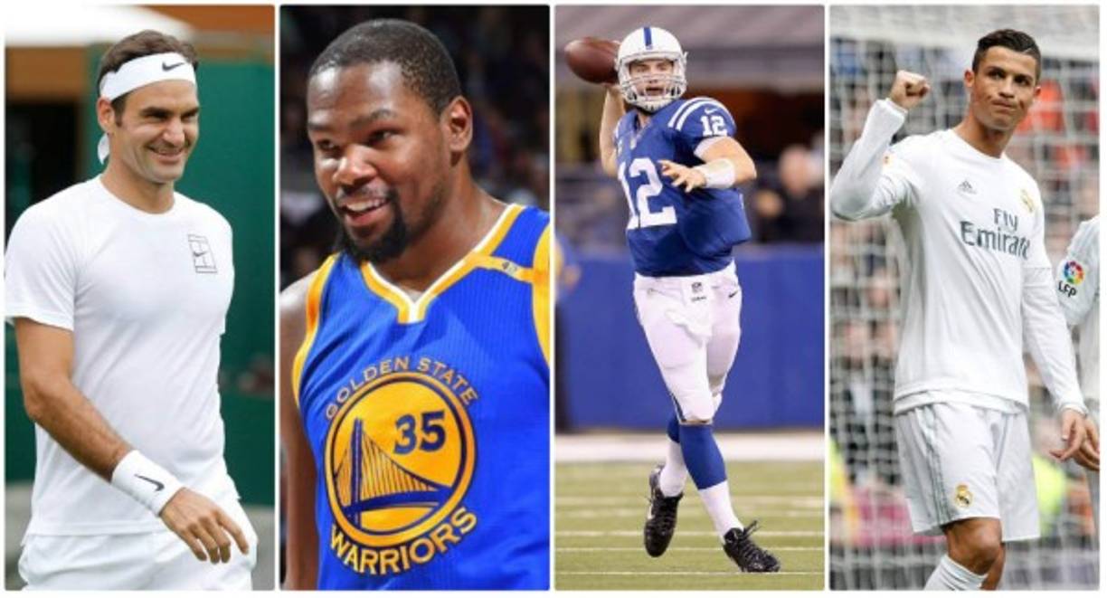 Según la revista Forbes, en su Ranking 2016, estos fueron los deportistas que más dinero recibieron al año. Las cifras incluyen salarios y asociaciones comerciales.