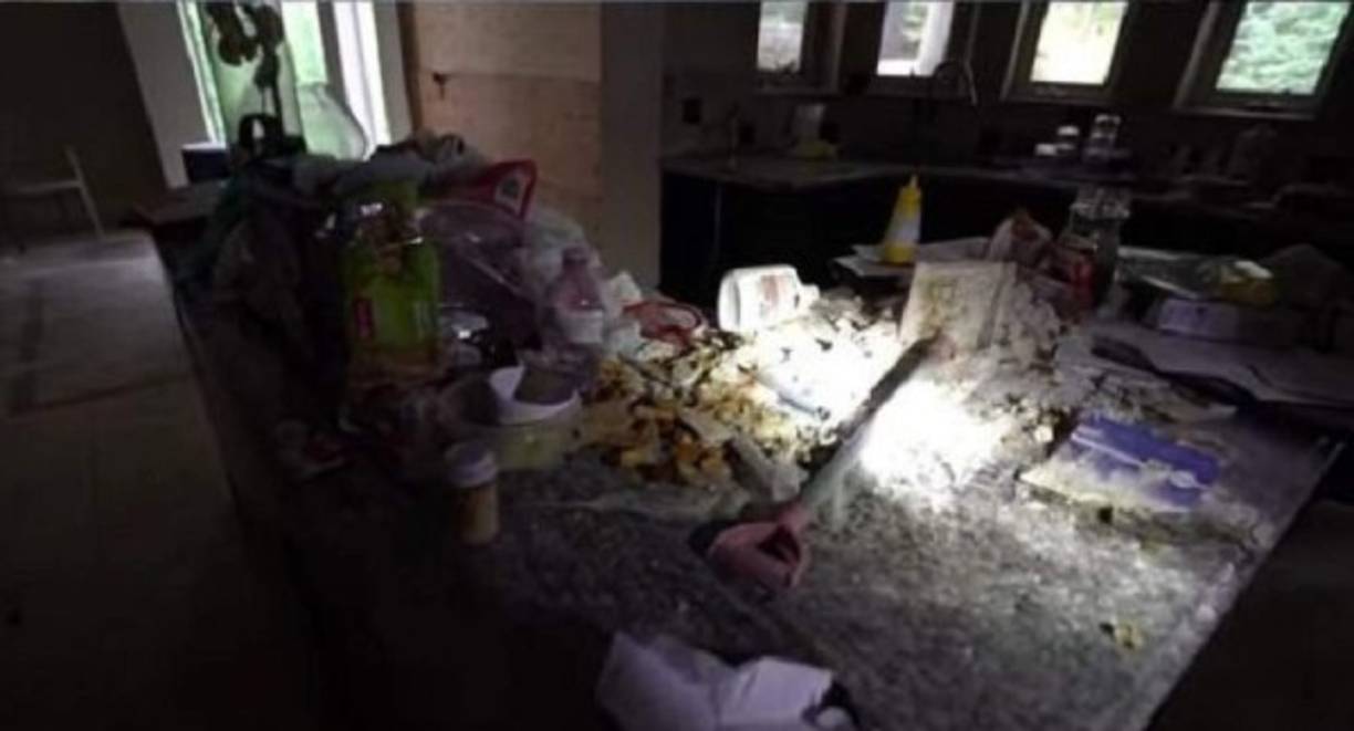 La cocina aún tiene algunos productos dejados por sus anteriores dueños.