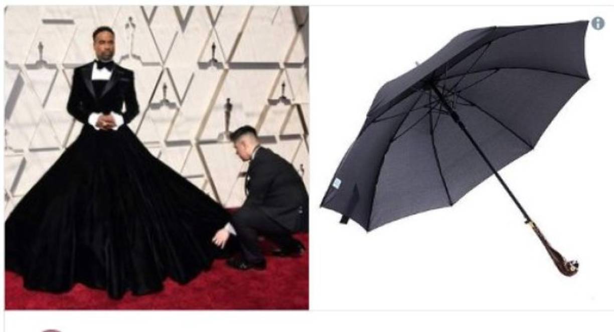 Billy Porter llegó con un smoke estilo vestido con el cual llamó la atención de todos.