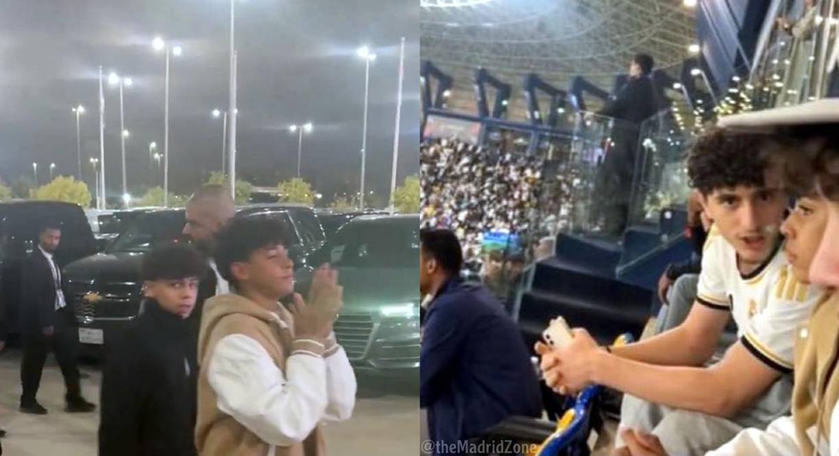 Invitado de lujo en el estadio Al Awwal Park de Riad. El hijo mayor de Cristiano Ronaldo se hizo presente para ver el derbi Real Madrid-Atlético por la Supercopa de España.