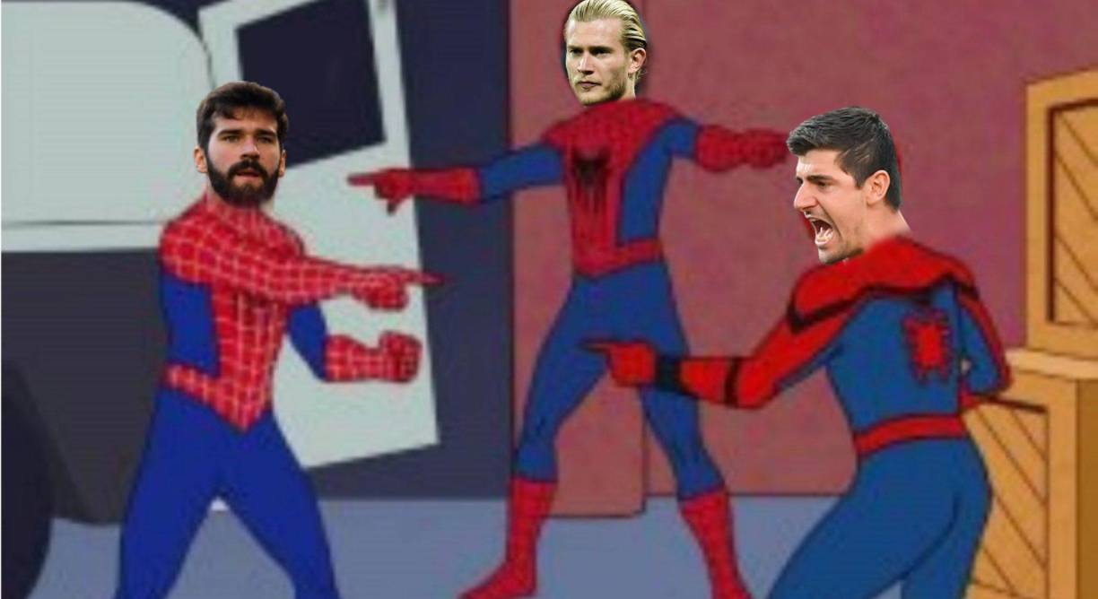 Así se burlaron las redes sociales del Liverpool y de los errores de los arqueros, Courtois y Alisson Becker.