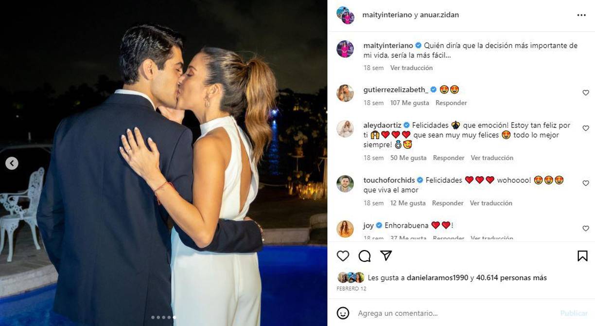 En ese entonces,la pareja recibió varios mensajes de cariño por parte de sus amigos y colegas. 