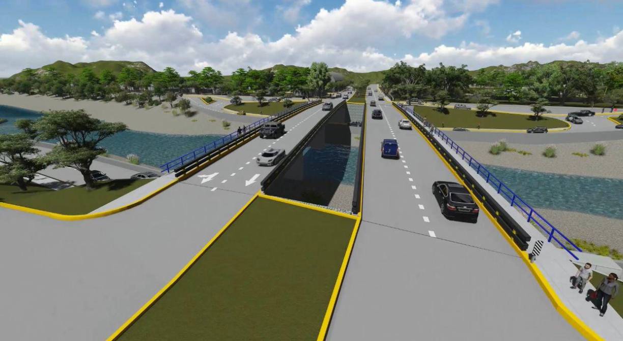 Así lucirá el puente en el río Santa Ana de San Pedro Sula